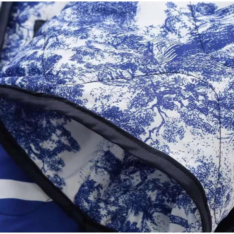 Élérienne I Kurtka z nadrukiem i kołnierzem szalowym