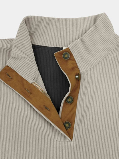 Sweter retro z kordurowej tkaniny Robles.