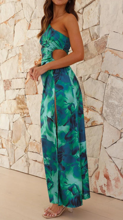 Alejandra | Vestido floral verde