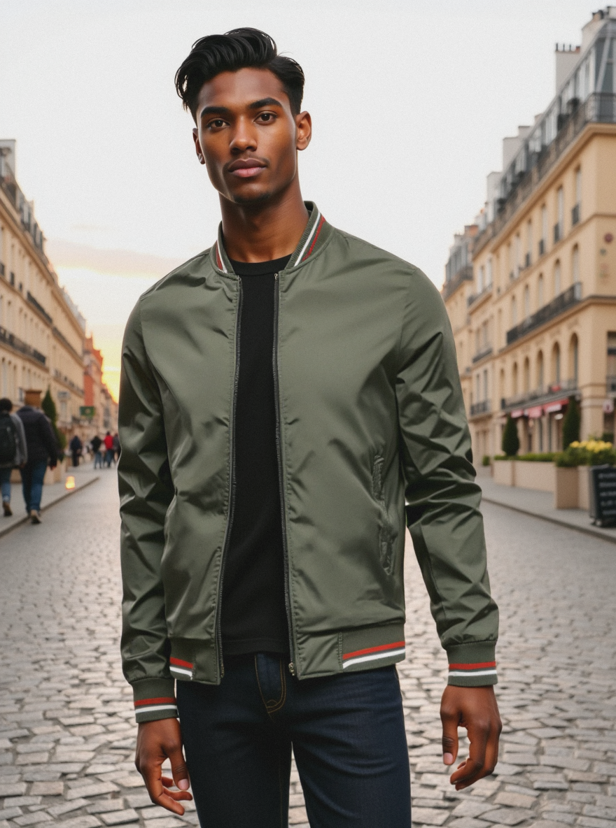 Blouson Bomber Classique – Essentiel