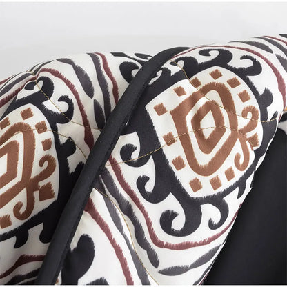 Élérienne I Kurtka z nadrukiem i kołnierzem szalowym