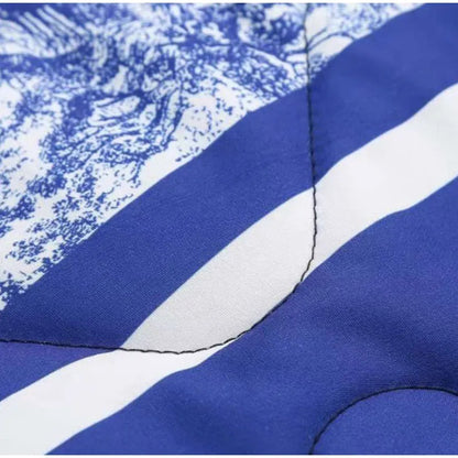 Élérienne I Kurtka z nadrukiem i kołnierzem szalowym