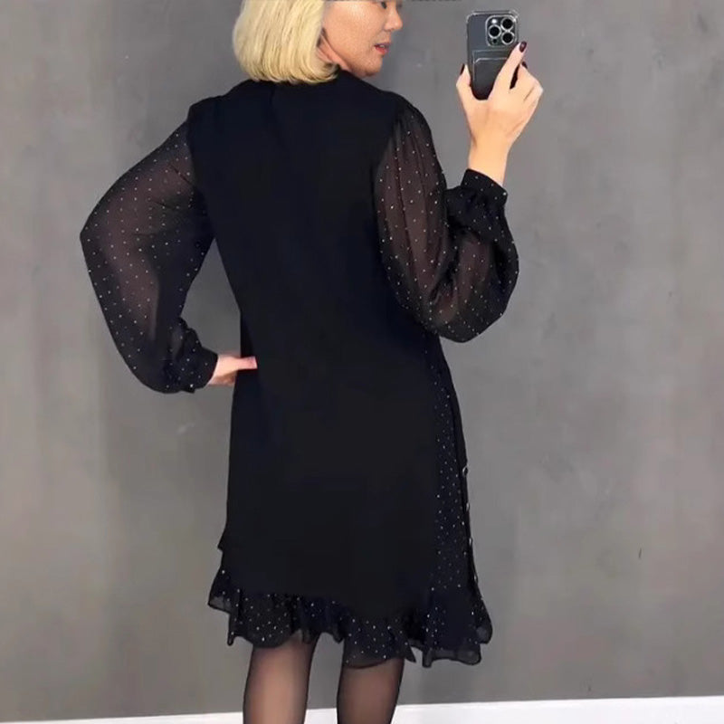 Delyth – Elegancka sukienka z kryształkami