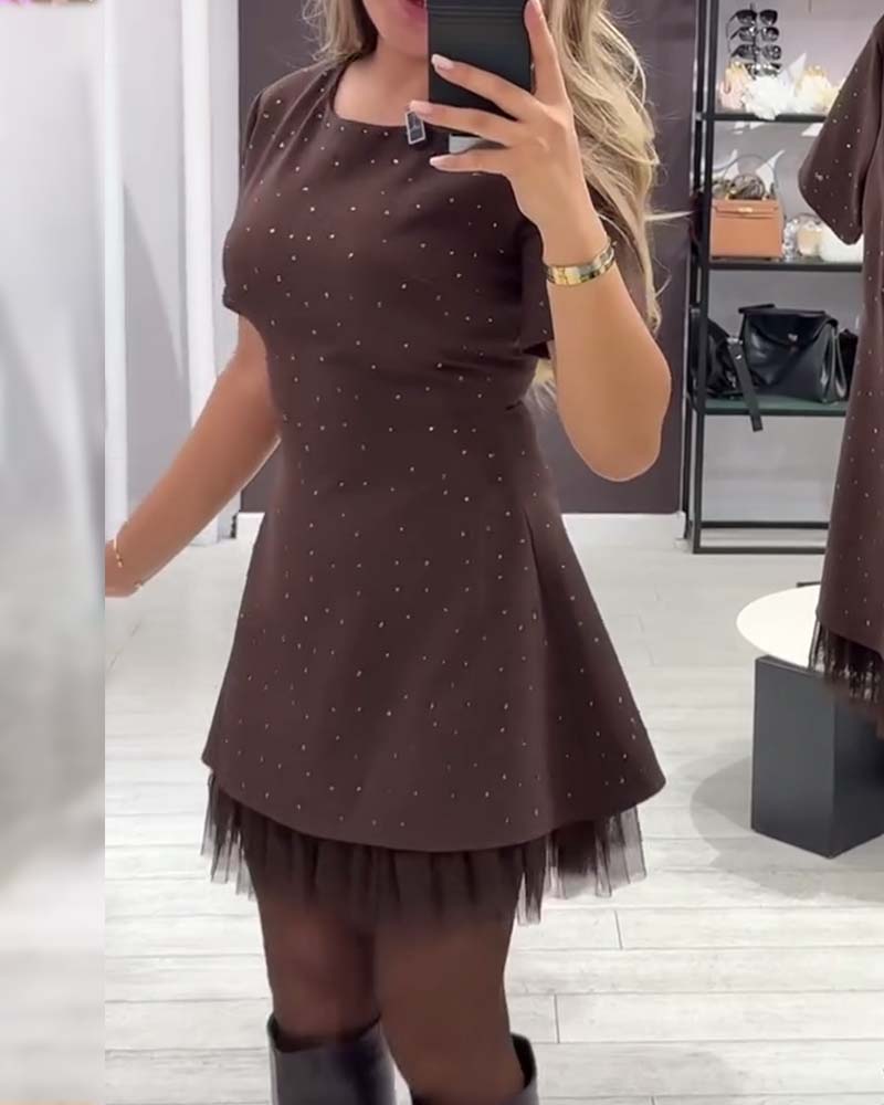 Zephira – Elegancka sukienka patchworkowa