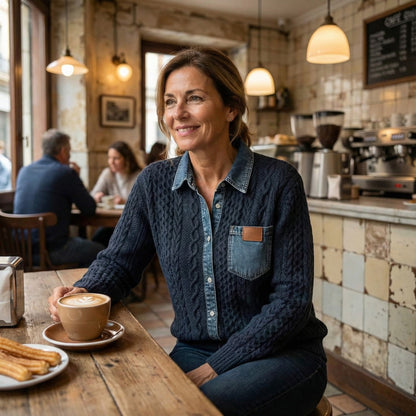 Thalira – Patchworkowa koszula casualowa