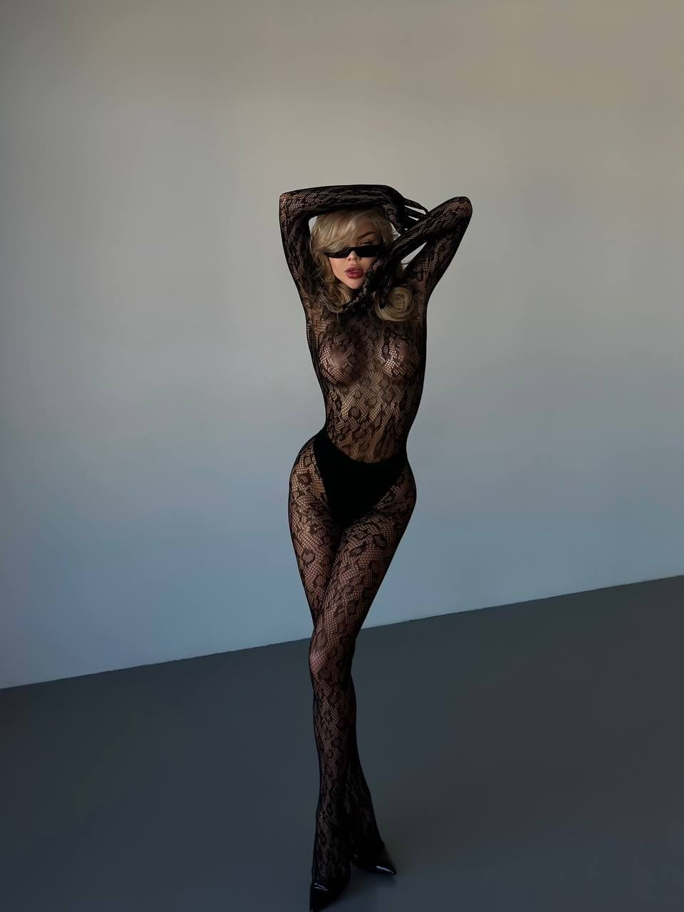Blythe - Zmysłowe koronkowe bodystocking