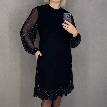 Delyth – Elegancka sukienka z kryształkami