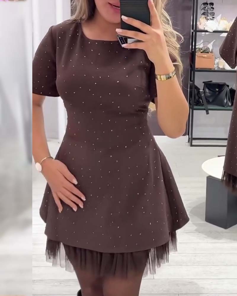 Zephira – Elegancka sukienka patchworkowa