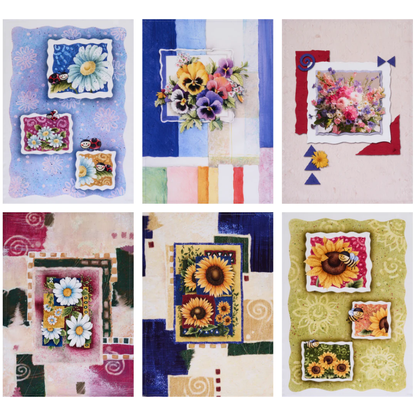 Set de 6 paños de cocina Turquesa Pastel