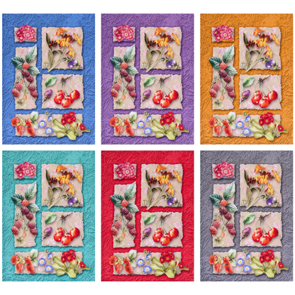 Set de 6 paños de cocina Turquesa